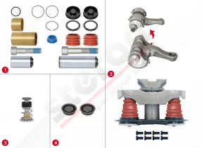 Caliper Repair Set (with Pin - New Model)