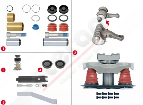 Brake Caliper Pad Repair Kit (Without Pin)