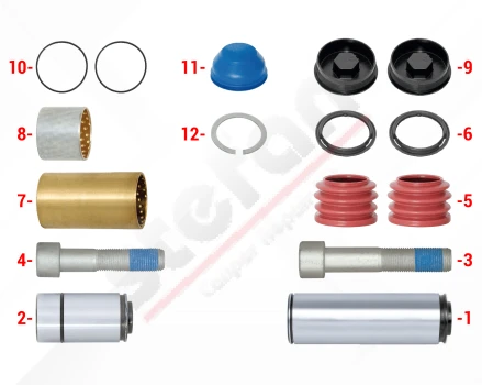 Caliper Guides & Seals Repair Kit