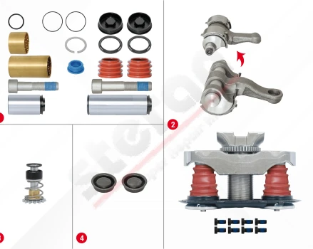 Caliper Repair Set (with Pin - New Model)