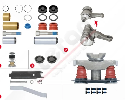 Brake Caliper Pad Repair Kit (Without Pin)
