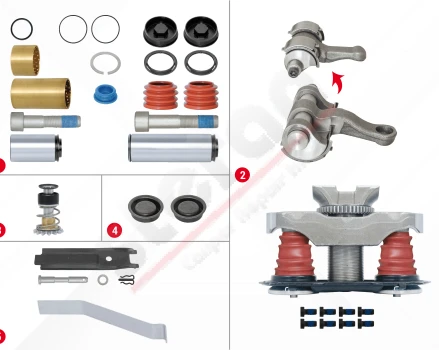 Brake Caliper Repair Kit (With Pin)
